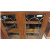 Image 4 : Walnut 2 Door China Cabinet 12" x 40" x 47"