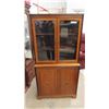 Image 1 : Walnut Corner China Cabinet 62" x 31" x up to 12"