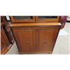 Image 3 : Walnut Corner China Cabinet 62" x 31" x up to 12"