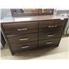 Image 2 : 5 pc Modern Bedroom Suite ; Dresser 18.5" x 38" x 59" plus Mirror 37" x 45", 