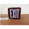 Image 1 : Vintage Glass Exit Sign