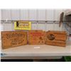 Image 8 : (3) Wooden Whiskey Crates - Largest is 17 1/2'' x 10 1/2'' x 10 1/2''