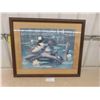 Image 1 : Framed Print 'Hooded Merganser' 26'' x 32'' 