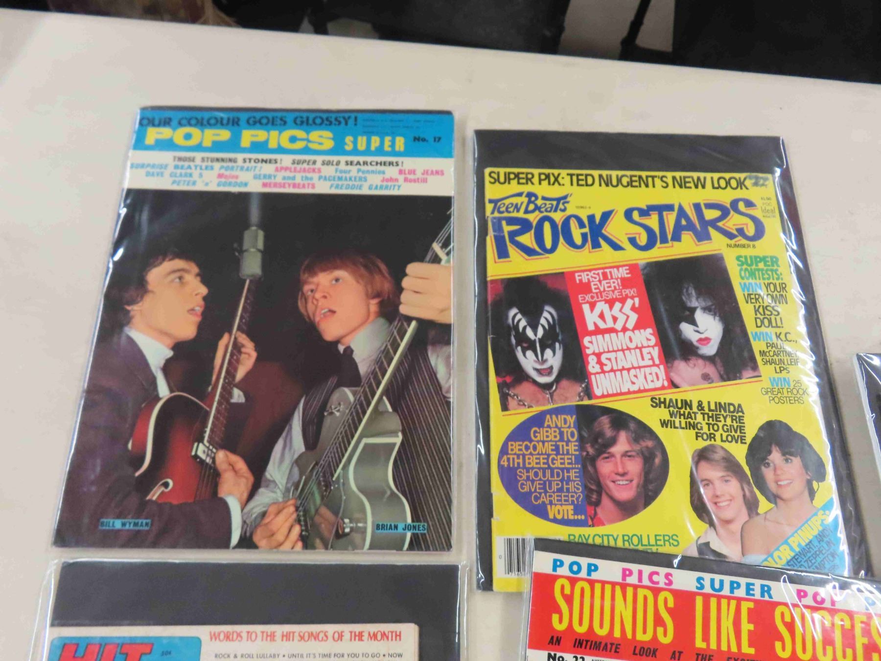 5 Rock Star Magazines - 3 are from the 1960s - Covering the Stones ...