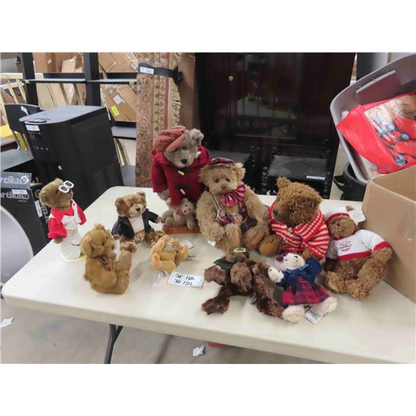 10 Teddy Bears -Some with Tags