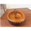 Image 2 : Wood Nut Bowl with Center Tool Holder , Nutcracker, Picks, Large Deep