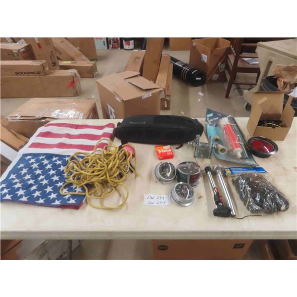 Marine Lights, Rope, Compass, RV Hand Pump, Trailer Lights, USA Flag