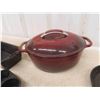 Image 2 : Kitchen Aid Cast Pot with Lid & Cast Frying Pan & Bakeware