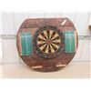 Image 1 : Dart Board on Wood Wall Protector Board, Chalk Score Keep