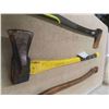 Image 3 : Splitting Axe, Regular Axe, Both Fiberglass Handle & Extra Wooden Handle