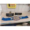 Image 1 : 2 Grizzly Lifting Support Belt ; sz Med + Lg & Wild NBWA Champion Wrestling Belt