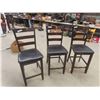 Image 1 : 3 Kitchen Pub Style Chairs