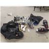 Image 1 : Large CCM Hockey Bag, Easton Hockey Pants, Tackla Knee Pads, Goalie Helmet &