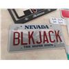 Image 2 : License Plates; Nevada BLK JACK, Cancun Toppers, RCMP, MB