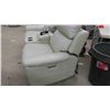 Image 2 : Leather Power Recliner 78" Wide