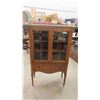 Image 1 : Walnut China Cabinet 15" x 37" x 64"