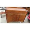 Image 1 : Walnut Buffet with Waterfall Front 17" x 46" x 36"