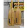Image 2 : 3 Wooden Paddles ; (2) 98" & (1) 57" 