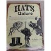 Image 2 : Metal Sign  ' Hats Galore' 10.5" x 14" & Poster Board Print 17" x 22"