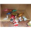 Image 3 : Boxed Vintage Christmas Ornaments + Loose & Candy Cane Blow Mold 40" Tall