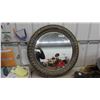 Image 1 : Round Bevelled Mirror 31.5" Wide