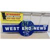 Image 1 : Westend New Metal Sign - 2 Sided 16" x 41"