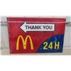 Image 1 : McDonalds 24Hr Fiberglass Sign 24" x 37"