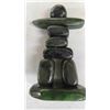 Image 2 : Pair of Inuit Rare Jade Stone Inukchuks 5'' Tall - Excellent Condition