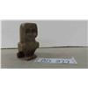 Image 1 : Vintage Inuit Soapstone Carving of Ookpik 4'' Signed - Unique Style of