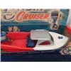 Image 3 : Cabin Cruiser Plastic Boat with Original Box - Tin + Plastic