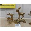 Image 3 : Brass Elephant 13" x 14", Brass Deer, Candle Holder