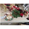 Image 3 : Christmas Items ; Santa Figurine/ Display, Bulbs, Wreath, plus more