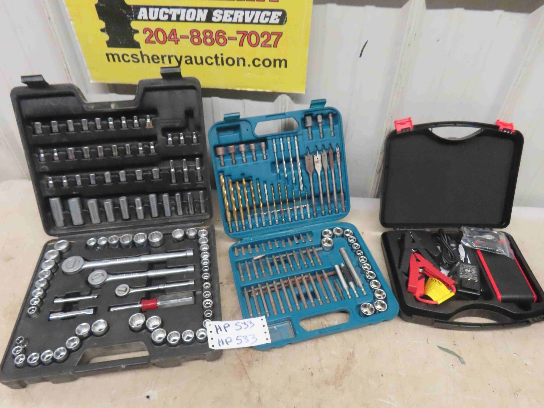 Power All Battery Jump Start 600 Amp + 2 Socket Sets ; 3/8