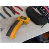 Image 2 : Safety Glass, Pliers, Cutters, 3/8" Torq Wrench, Fluke 62 Mini Thermometer