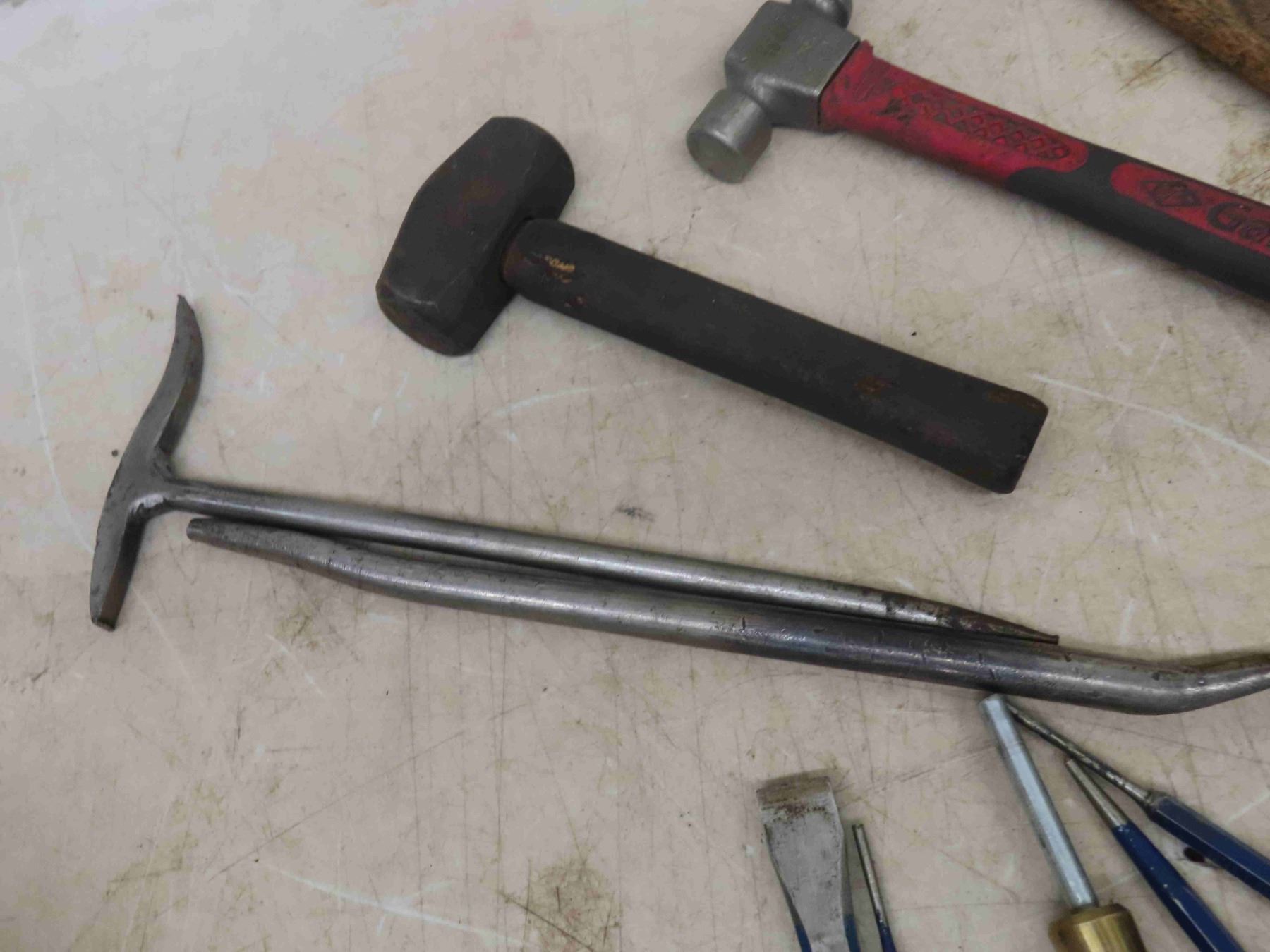 Ball Pin / Sledge Hammer, Prys, Punches, Chisels, Brass Punch