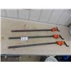 Image 1 : (3) 36" Pipe Clamps