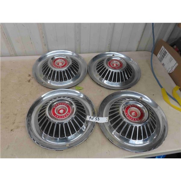 Set of 4 Hubcaps 14  1964 Mercury