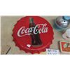 Image 2 : Modern Coca-Cola Cap Sign 15" Wide, Vintage Egg Poacher, Sparklers, A&W Cup
