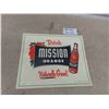 Image 1 : Mission Orange Cardboard Sign - Vintage 14" x 17" 