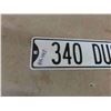 Image 2 : Metal Embossed Street Sign 340 Duster Ave 6" x 36"