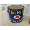 Image 2 : Garrett + Co Inc. Virginia Dare Wine Bottle, Old Embossed Beehive Syrup Tin, 