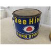 Image 2 : Garrett + Co Inc. Virginia Dare Wine Bottle, Old Embossed Beehive Syrup Tin, 