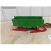 Image 2 : Wooden Bobsleigh with Box Display 26" Long with Hitch - Sleigh is 16" Long