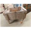 Image 6 : Laundry Maid by Eaton's - Old Wooden Wash Tub 21" x 24" x 32"