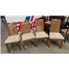 Image 1 : 4 Matching Dining Room Chairs - Cane Back with 1 Arm Chair