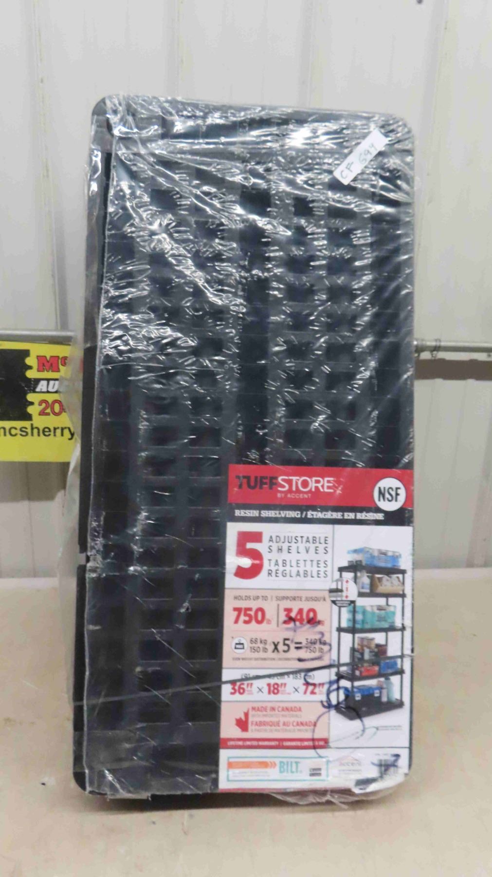 Tuff Store 5 Tier Adjustable Shelving Unit New in Factory Wrap