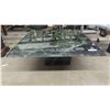 Image 1 : Marble Coffee Table - 2 pc 16" x 38" x 38"