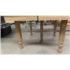 Image 2 : 5 Leg Solid Wood Table - Stripped Down Ready for Paint or Stain 28" x 42" x 42"