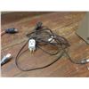 Image 3 : 3 Power Bars, Extension Cords, Coaxial Cable, String of Christmas Lights, Small Tree