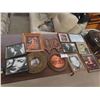 Image 1 : Movie Star Photos - 1 Signed, Football, Copper Art Display, plus more